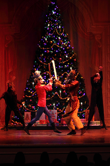 Nutcracker Christmas Tree scene