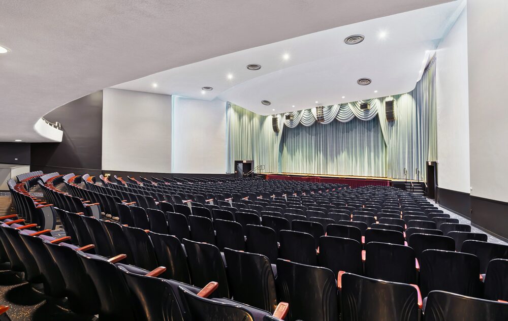 View of seats in Sturges-Young Center for the Arts